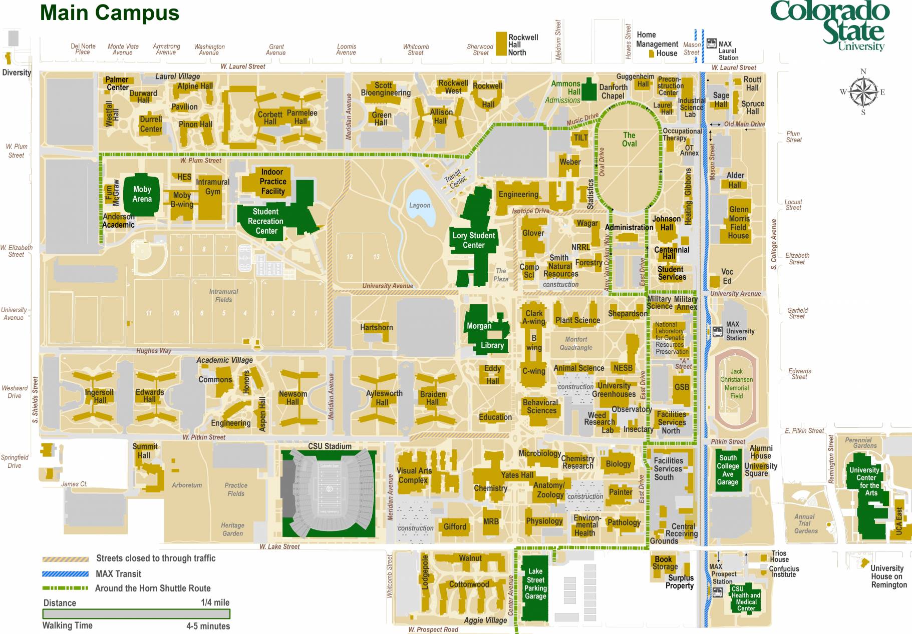 Colorado State University Map