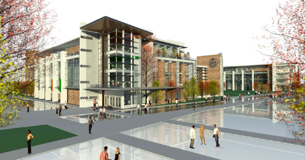 Rendering of the proposed new Clark Building