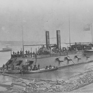 Civil War gunboat