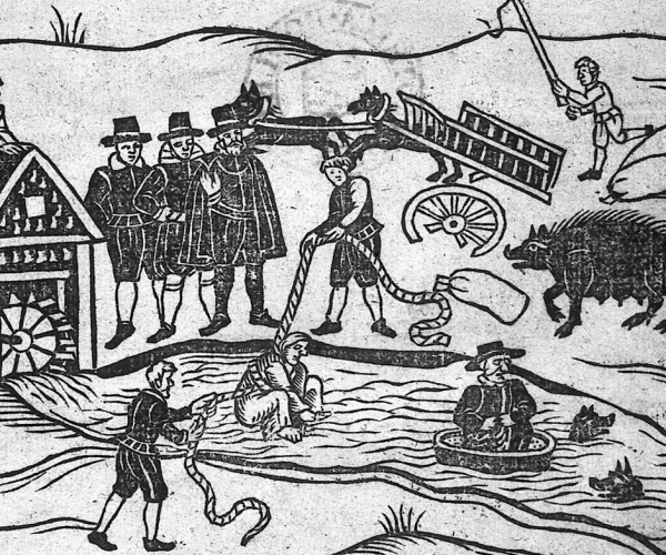 Witches apprehended 1613 – demonstration of ‘ducking’