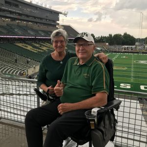 Donn and Linda Hopkins at a CSU Football Game