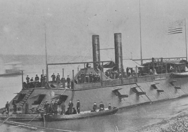 Civil War gunboat