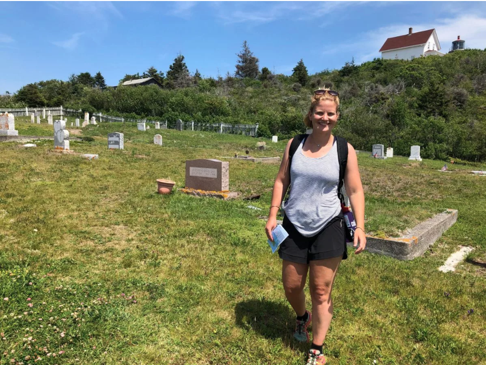 Leslie Moore during internship in Portland, Oregon