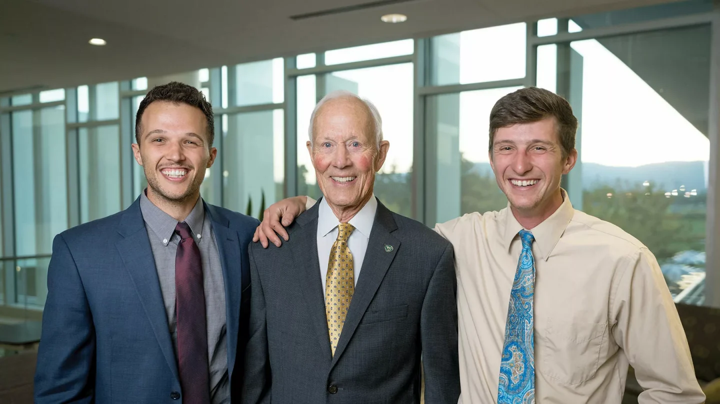 Dan Tyler with his grandsons